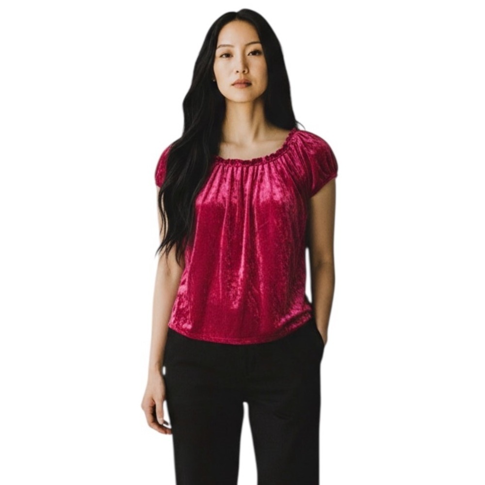 LC Lauren Conrad Velvet Blouse